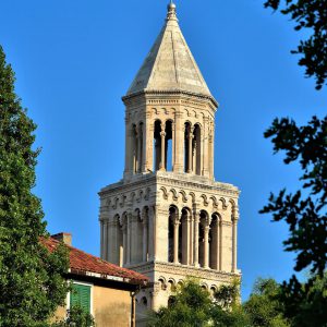 Symbolic Bell Tower next to Saint Domnius Cathedral in Split, Croatia - Encircle Photos