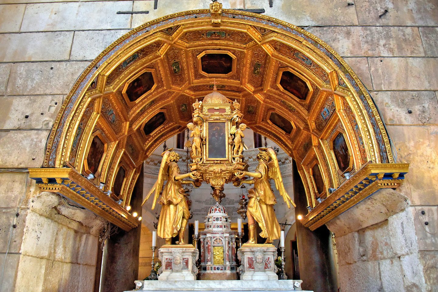 High Altar inside the Cathedral of Saint Domnius in Split, Croatia