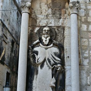St. Anthony Statue on Ciprianis Palace in Split, Croatia - Encircle Photos