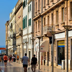 Shops along Marmontova Street in Split, Croatia - Encircle Photos