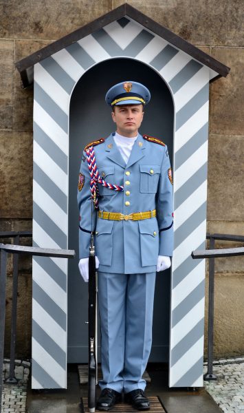 Guard at Entrance of Prague Castle in Prague, Czech Republic - Encircle Photos