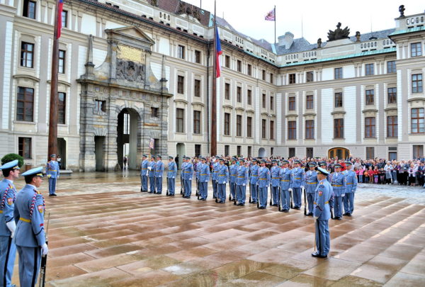 Changing of the Guard at Prague Castle in Prague, Czech Republic - Encircle Photos