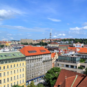 East View of New Town from Jindrisska Tower in Prague, Czech Republic - Encircle Photos