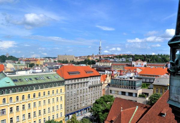 East View of New Town from Jindrisska Tower in Prague, Czech Republic - Encircle Photos