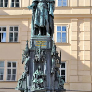 Charles IV Statue at Křižovnické Náměstí in Prague, Czech Republic - Encircle Photos