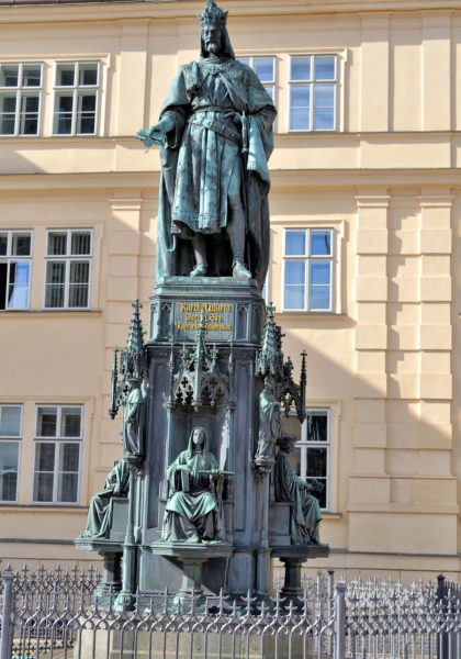 Charles IV Statue at Křižovnické Náměstí in Prague, Czech Republic - Encircle Photos