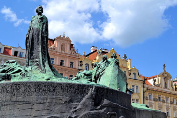Jan Hus Monument at Old Town Square in Prague, Czech Republic - Encircle Photos