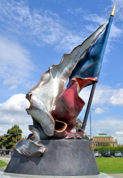 Resistance Flag Monument in Prague, Czech Republic - Encircle Photos