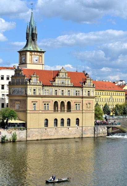 Old Town Waterworks along Vltava River in Prague, Czech Republic - Encircle Photos