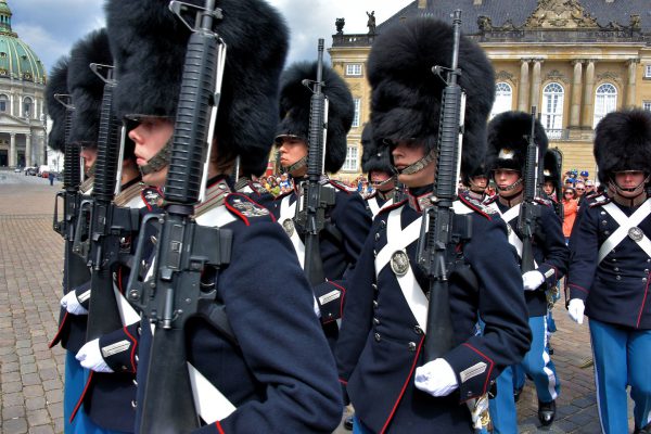 Changing of the Guard at Amalienborg in Copenhagen, Denmark - Encircle Photos