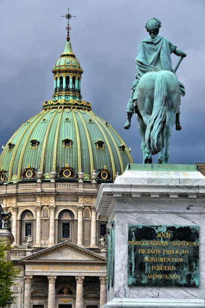 Equestrian Statue of Frederick V at Amalienborg in Copenhagen, Denmark - Encircle Photos