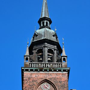 Bell Tower on Church of the Holy Ghost in Copenhagen, Denmark - Encircle Photos