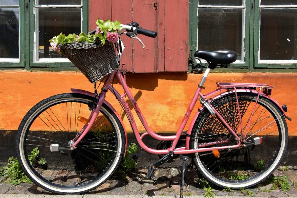 Bicycle Leaning against a Nyborder House in Copenhagen, Denmark - Encircle Photos