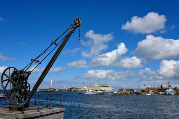 Old Container Crane in Copenhagen, Denmark - Encircle Photos