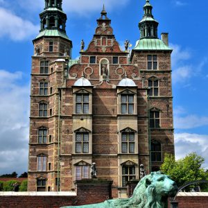 Rosenborg Castle and Resting Lion in Copenhagen, Denmark - Encircle Photos
