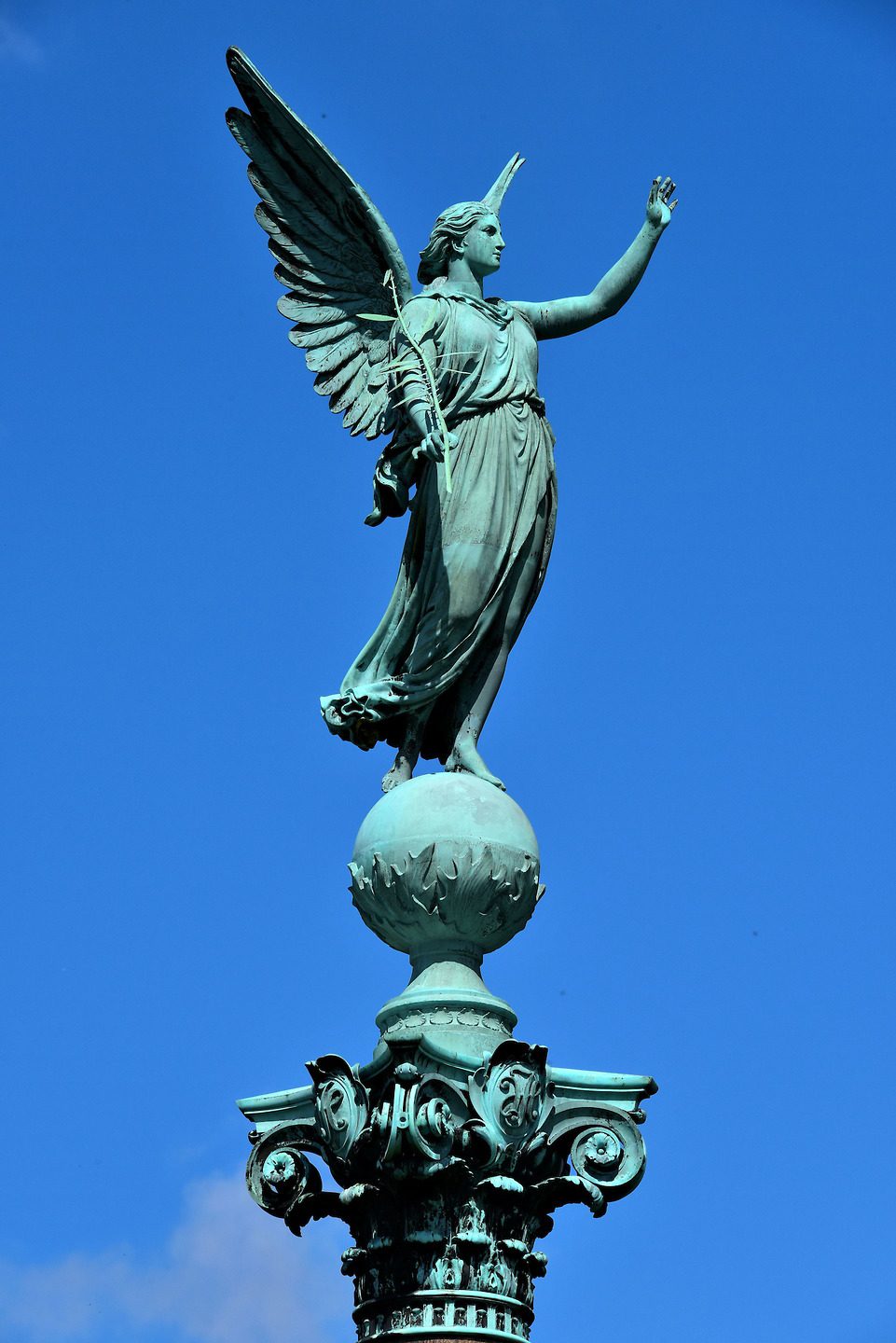 Winged Victoria Sculpture in Copenhagen, Denmark - Encircle Photos