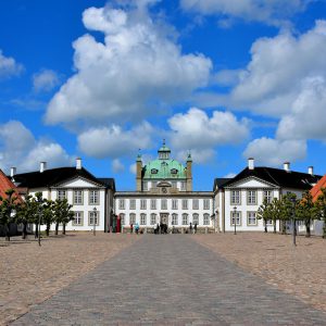 Cobblestone Path Entrance to Fredensborg Palace in Fredensborg, Denmark - Encircle Photos