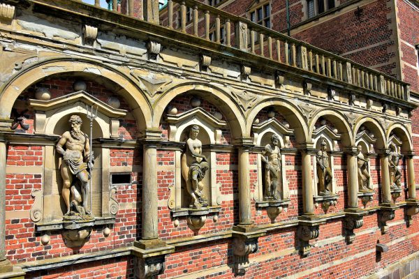 Sculptures in Arcade at Frederiksborg Castle in Hillerød, Denmark - Encircle Photos