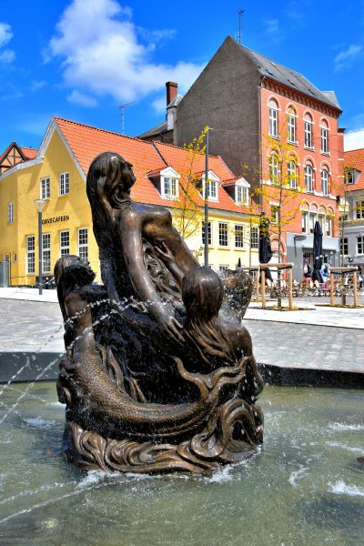 Mermaid Fountain in Svendborg, Denmark - Encircle Photos