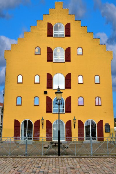 Yellow Warehouse along Harbor in Svendborg, Denmark - Encircle Photos