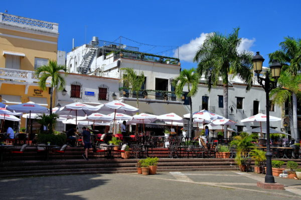 Restaurants at Spain Plaza in Santo Domingo, Dominican Republic - Encircle Photos