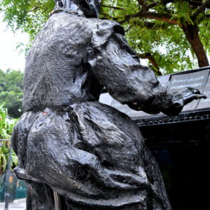 Ana Villamil Icaza Sculpture near Seminario Park in Guayaquil, Ecuador - Encircle Photos