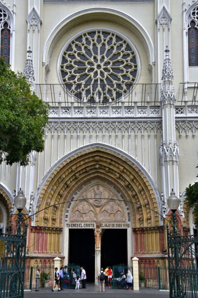 Metropolitan Cathedral Entrance at Seminario Park in Guayaquil, Ecuador - Encircle Photos