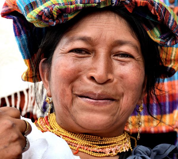 Ecuadorian Woman in Traditional Clothes in Manta, Ecuador - Encircle Photos