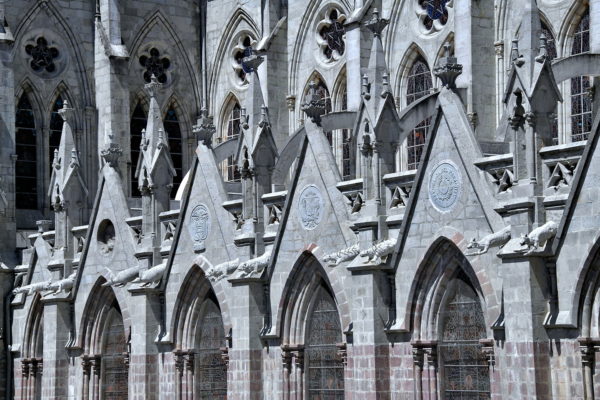 Grotesques on Basilica of the National Vow in Quito, Ecuador - Encircle Photos