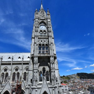 Spire of Basilica of the National Vow in Quito, Ecuador - Encircle Photos