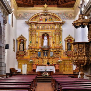 Chapel Altar of San Diego Church and Monastery in Quito, Ecuador - Encircle Photos