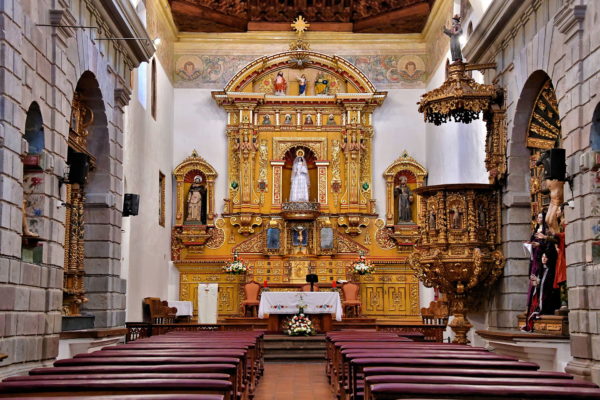 Chapel Altar of San Diego Church and Monastery in Quito, Ecuador - Encircle Photos
