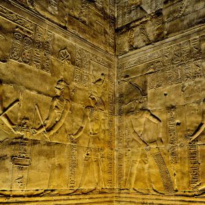 Relief in Temple of Horus Sanctuary in Edfu, Egypt - Encircle Photos