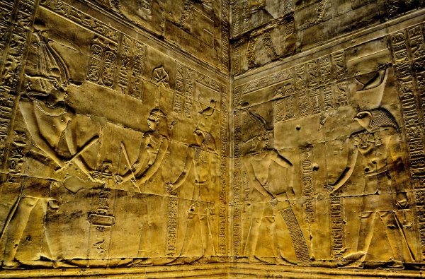 Relief in Temple of Horus Sanctuary in Edfu, Egypt - Encircle Photos