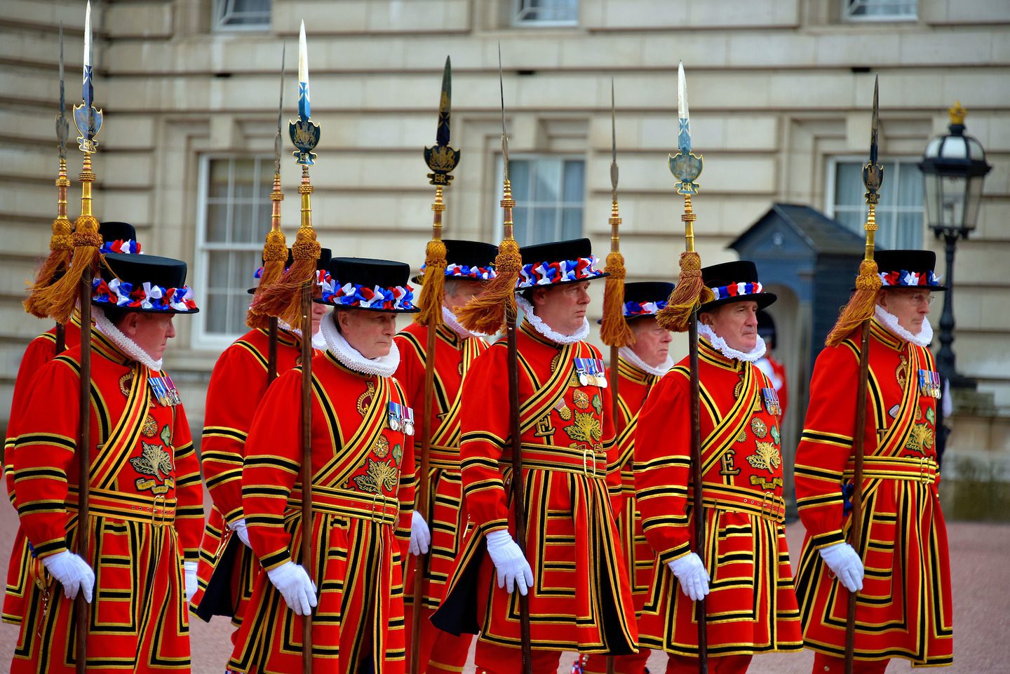 Yeoman Warders at Buckingham Palace in London, England Encircle Photos