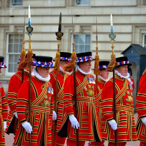 Yeoman Warders at Buckingham Palace in London, England - Encircle Photos
