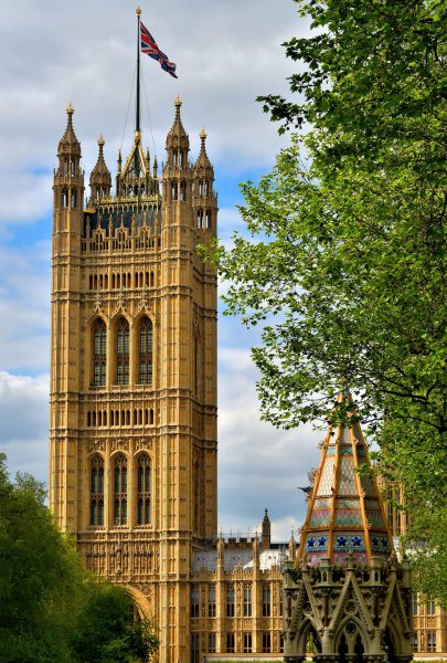 Victoria Tower at Palace of Westminster in London, England - Encircle Photos
