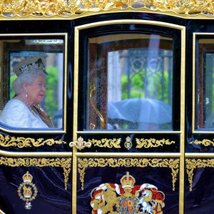 Queen Elizabeth in Opening of Parliament Procession in London, England - Encircle Photos