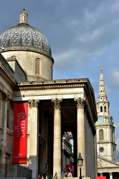 Landmark Buildings at Trafalgar Square in London, England - Encircle Photos
