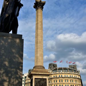 Memorials at Trafalgar Square in London, England - Encircle Photos