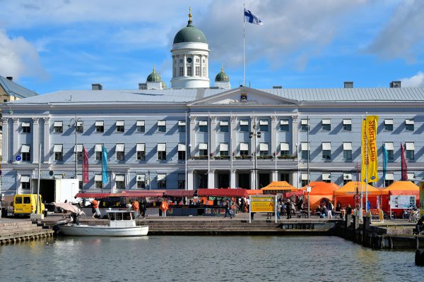 Market Square and City Hall in Helsinki, Finland - Encircle Photos