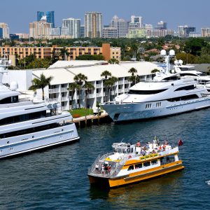 Boats of All Sizes on Intracoastal Waterway in Fort Lauderdale, Florida - Encircle Photos