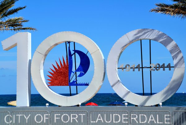 Centennial Sign for City of Fort Lauderdale, Florida - Encircle Photos