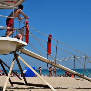 Lifeguard Tower on Beach in Fort Lauderdale, Florida - Encircle Photos
