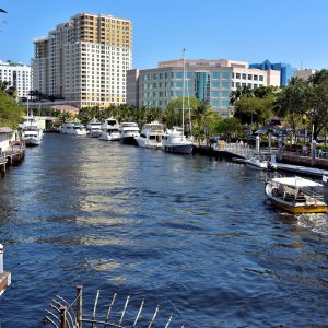 New River Flowing in Downtown Fort Lauderdale, Florida - Encircle Photos