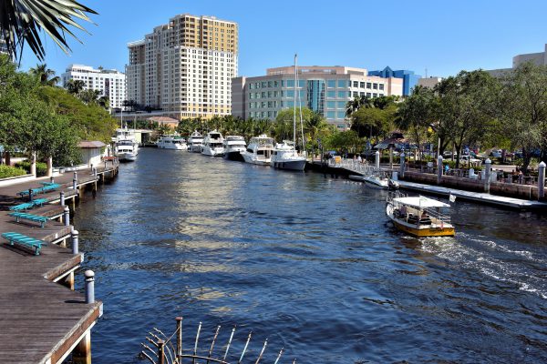 New River Flowing in Downtown Fort Lauderdale, Florida - Encircle Photos