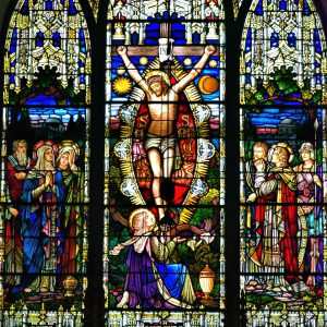 Crucifixion Stained Glass Window in Key West, Florida - Encircle Photos