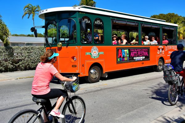 Old Town Trolley Tours Bus in Key West, Florida - Encircle Photos