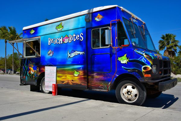 Food Truck along Smathers Beach in Key West, Florida - Encircle Photos