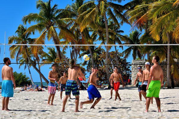 Beach Volleyball Game at Smathers Beach in Key West, Florida - Encircle Photos
